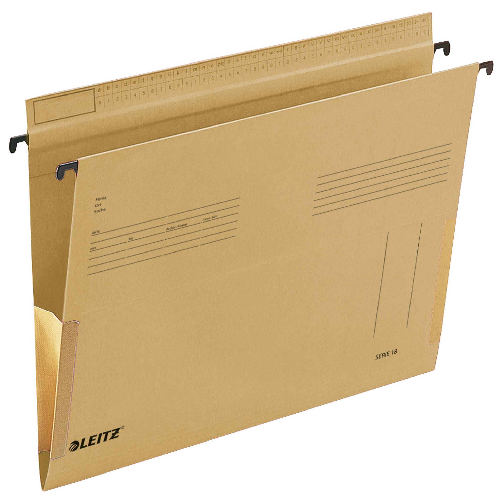 Hängetasche SERIE 18 A4 Karton mF braun 25 St./Pack.-0