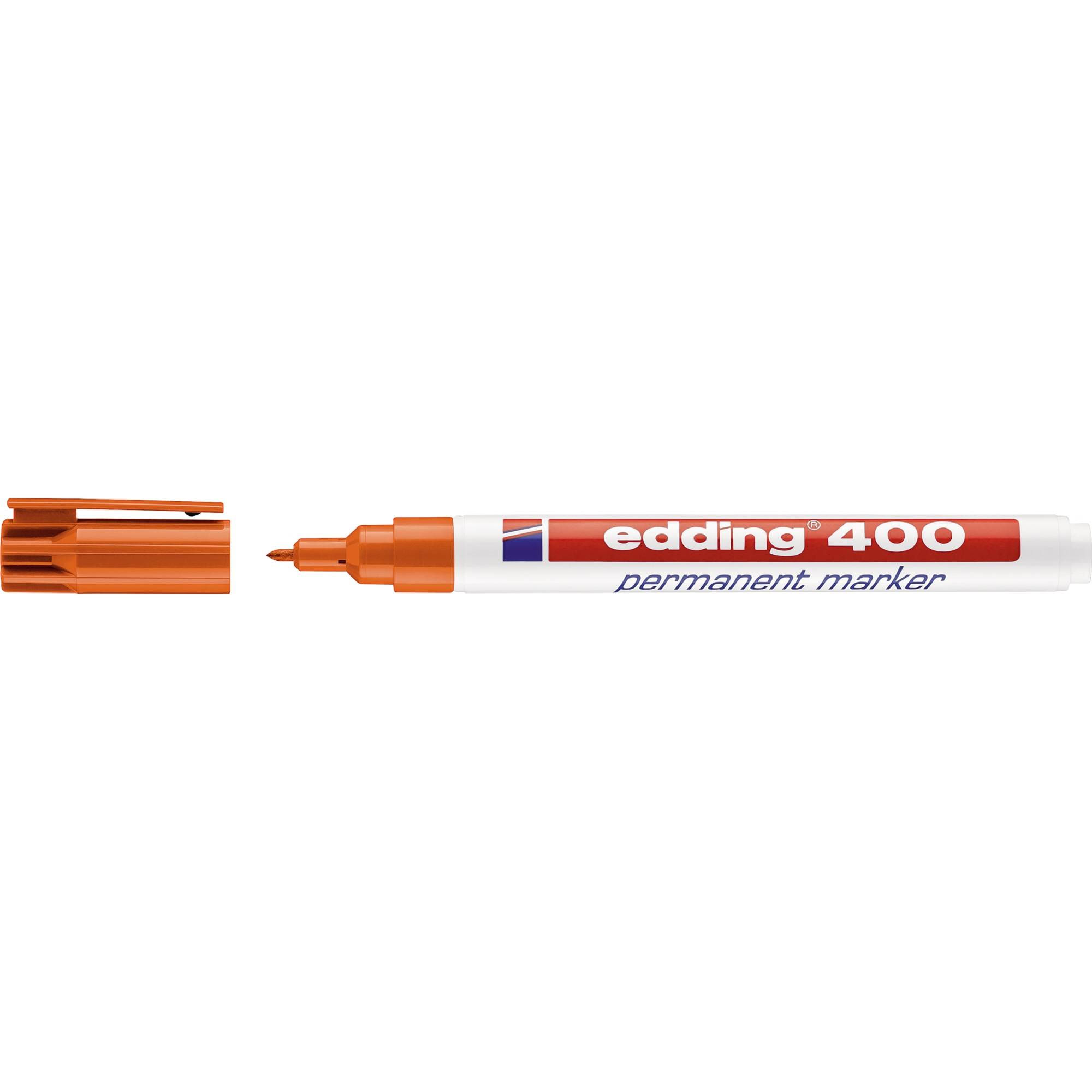 edding Permanentmarker 400 4-400006 1mm nachfüllbar Rundspitze orange-0