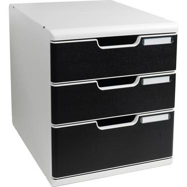 Modulo A4 Classic 3Schübe l.gr/schwarz