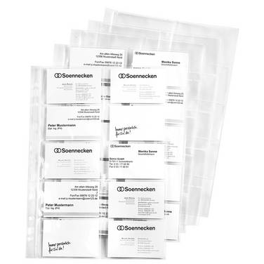 Visitenkarten- Prospekthülle 10 St./Pack.