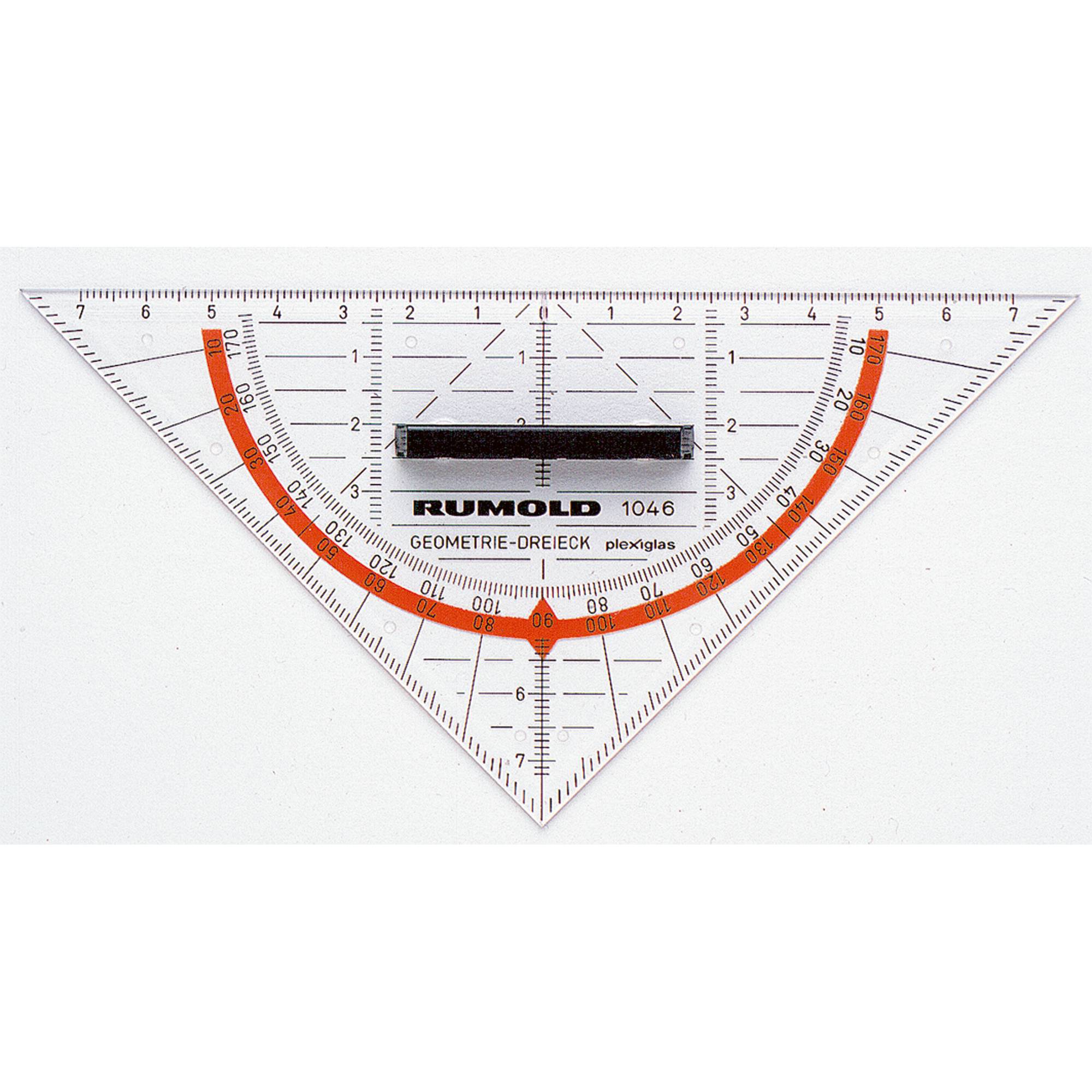 Geometriedreieck 16cm Acrylglas transparent-0