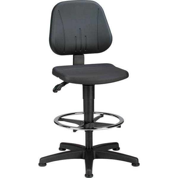 Arbeitsdrehstuhl Unitec 3 mit Gleiter schwarz