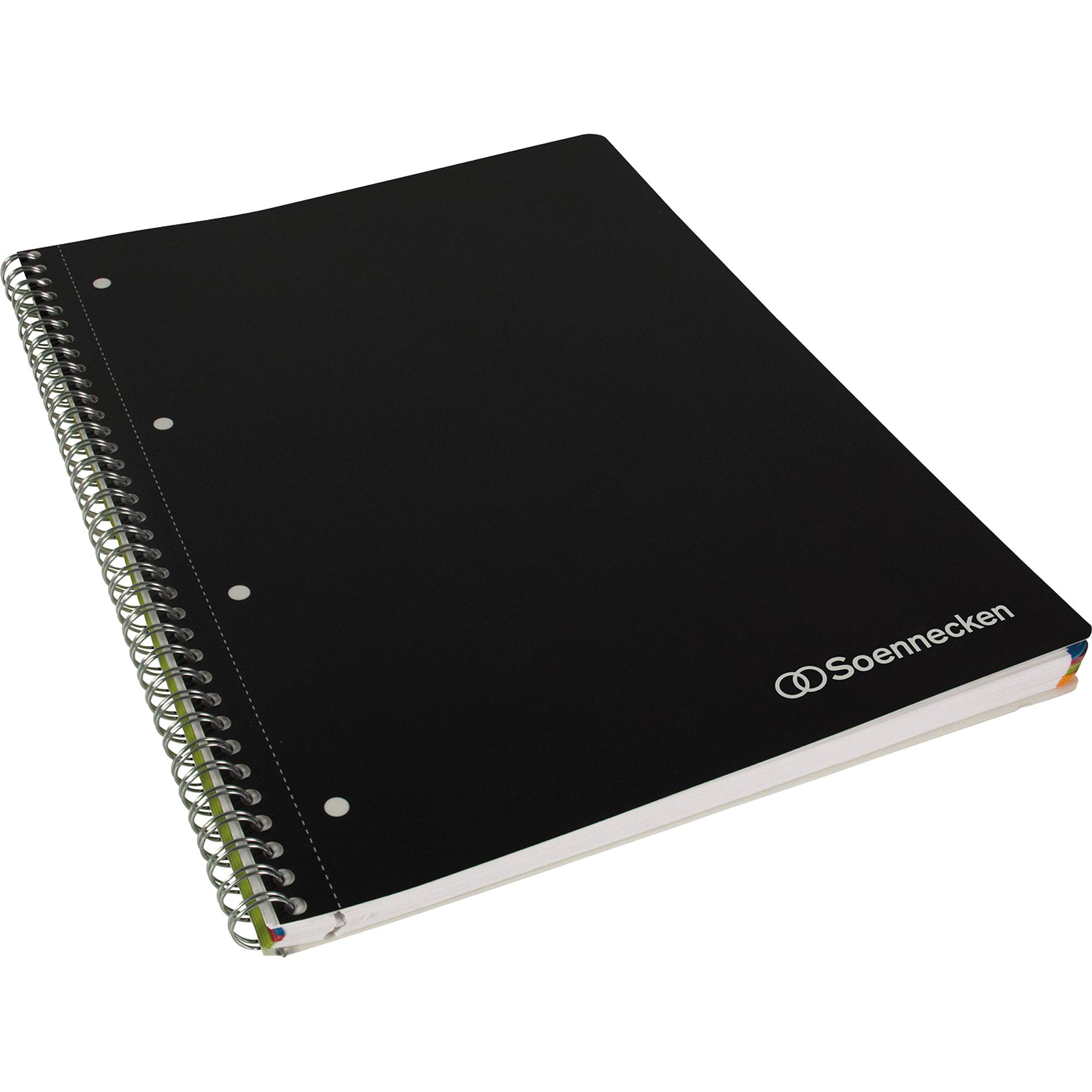 Meetingbook DIN A4 4fach gelocht 90g/qm schwarz-0