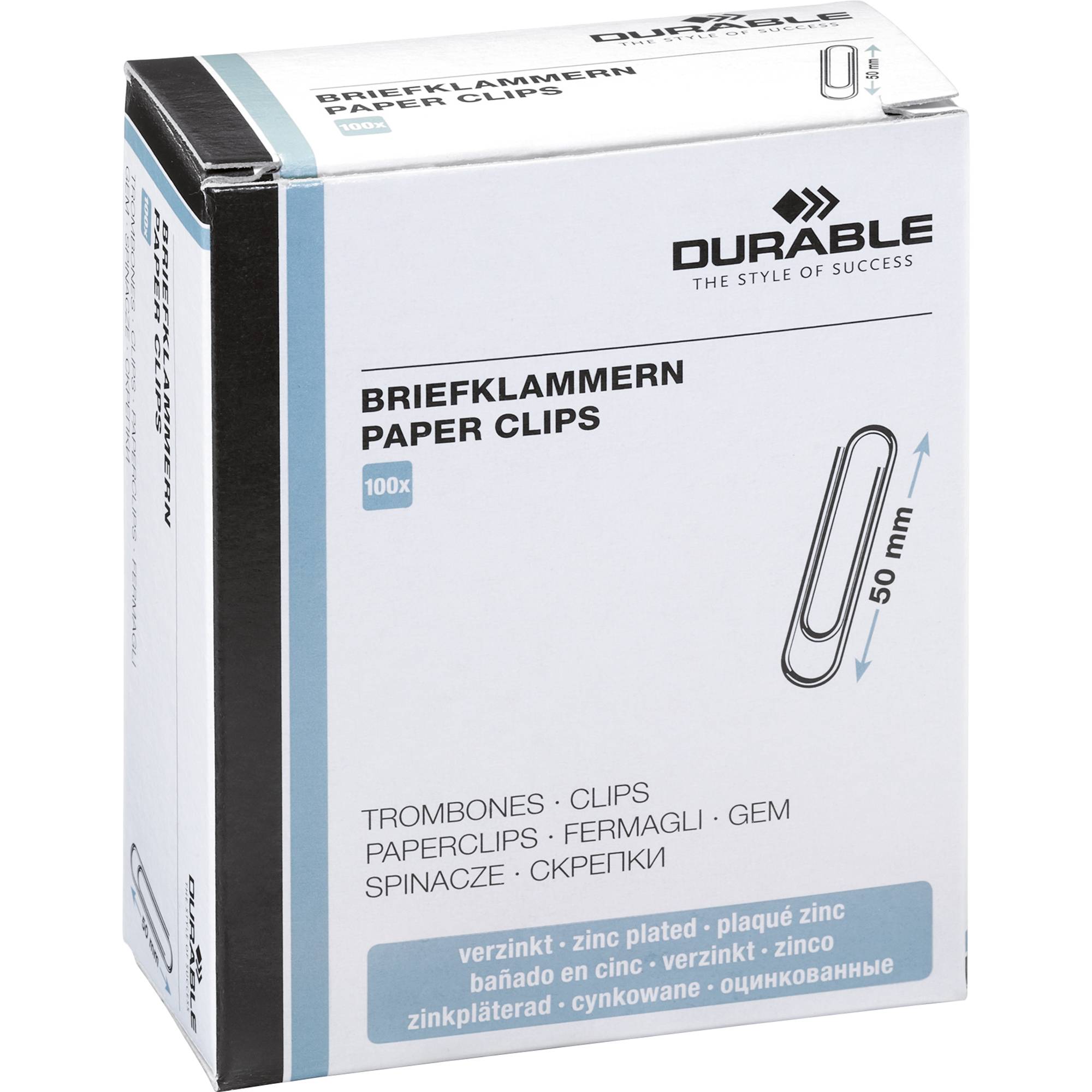 Briefklammer 50mm rund verzinkt 100 St./Pack.-0