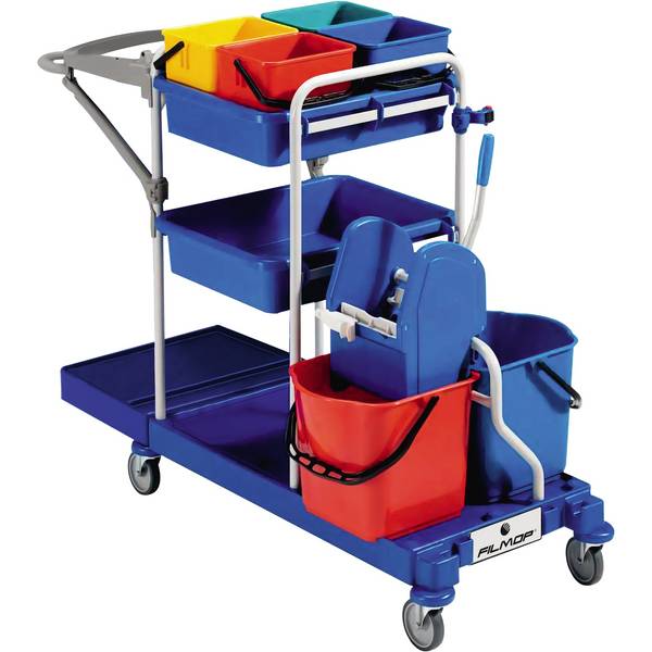 Reinigungswagen Morgan 4x6l 2x15l Presse - Artikel: 490202800