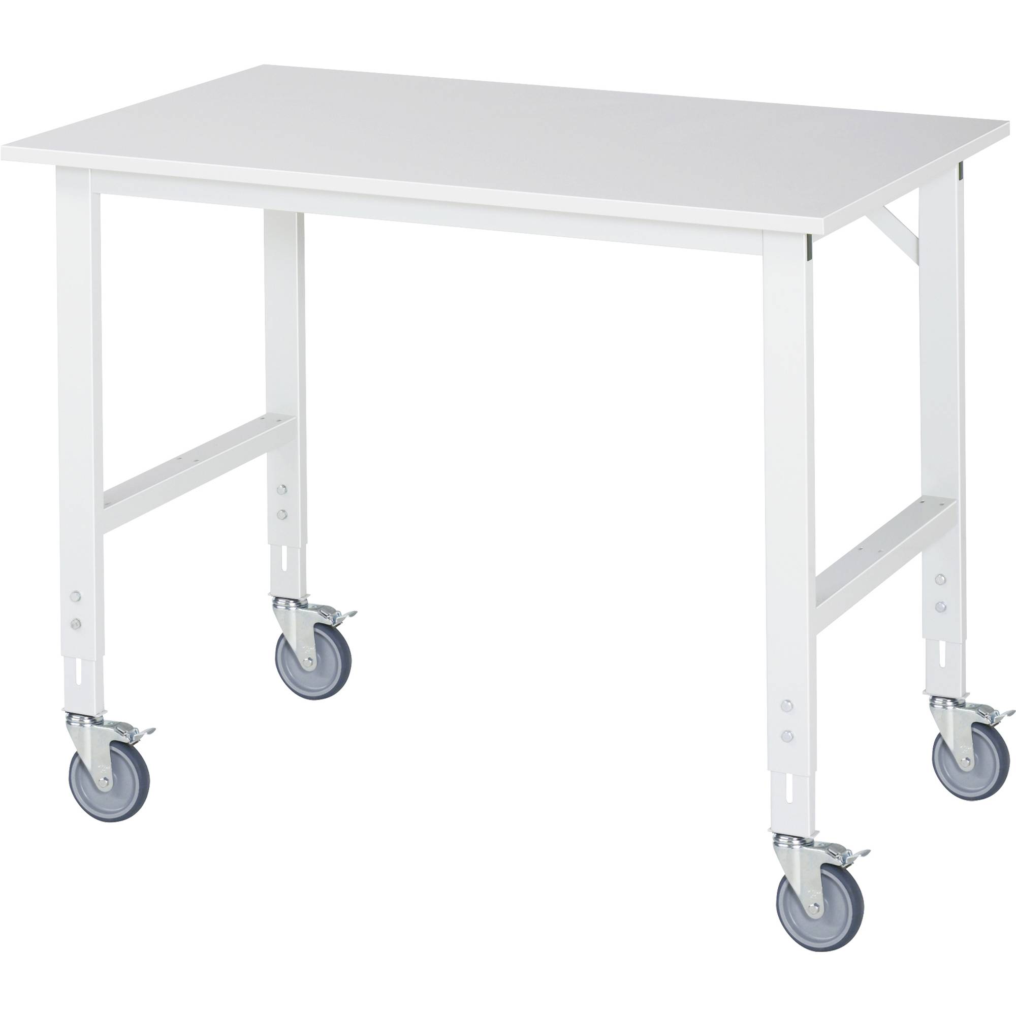 Arb.Tisch 1250x800x910-1230 fahrbar M-Platte 22mm lgr