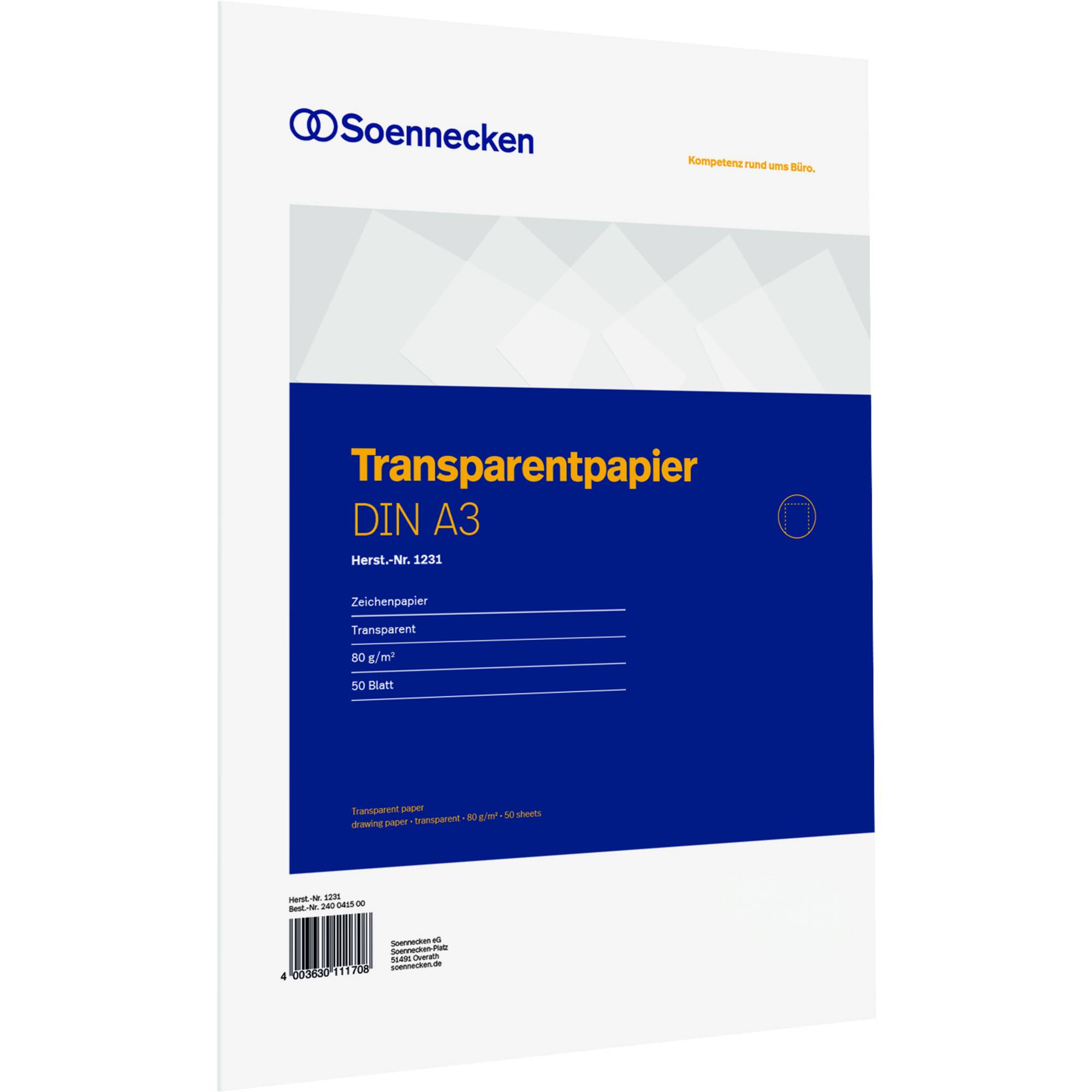 Transparentpapier DIN A3 80g 50Blatt-0