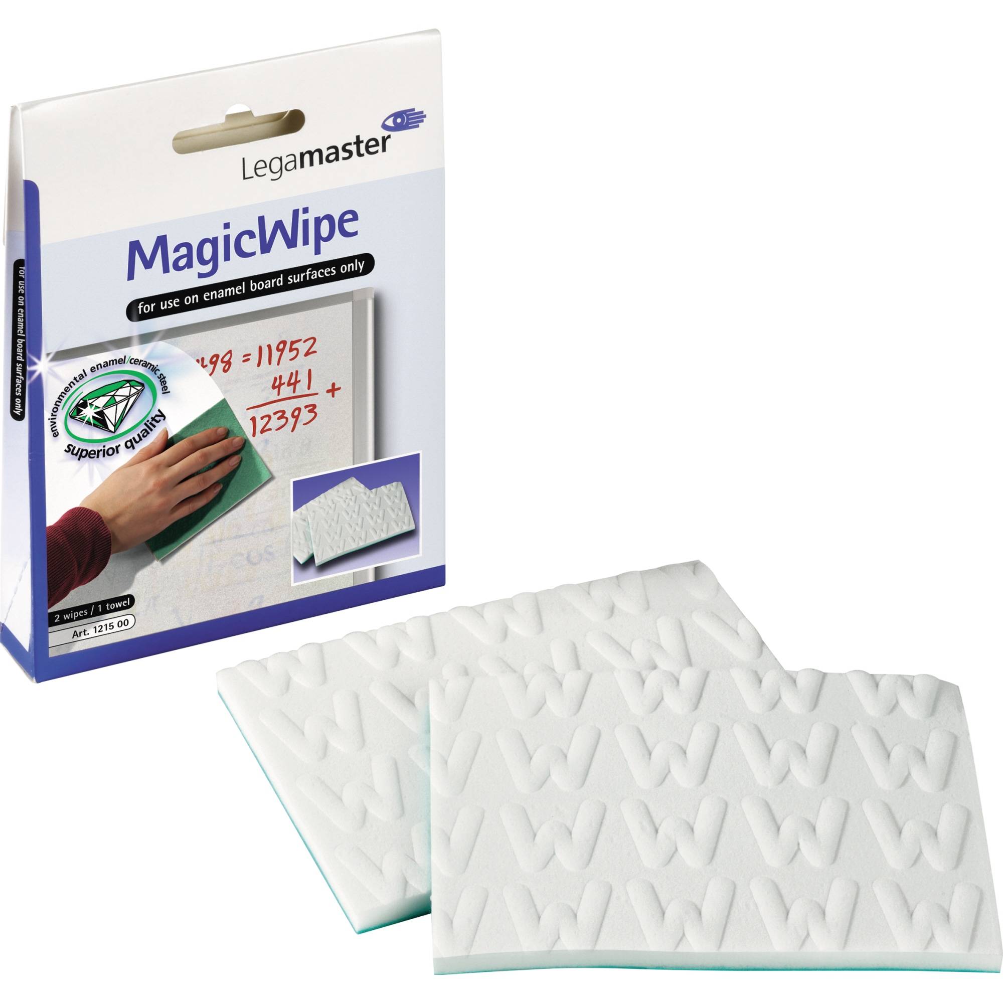 Reinigungstuch MagicWipe 13x10cm weiß 2 St./Pack.-0