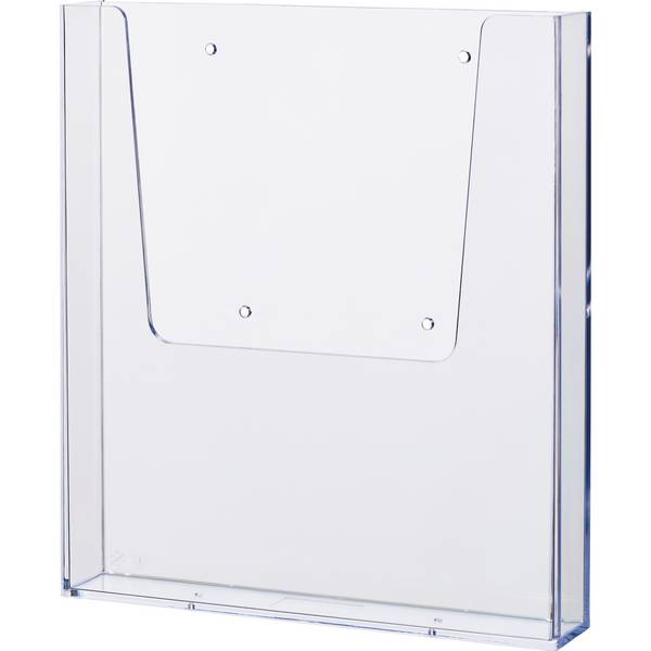 Wandprospekthalter A4 1Fach PS transparent