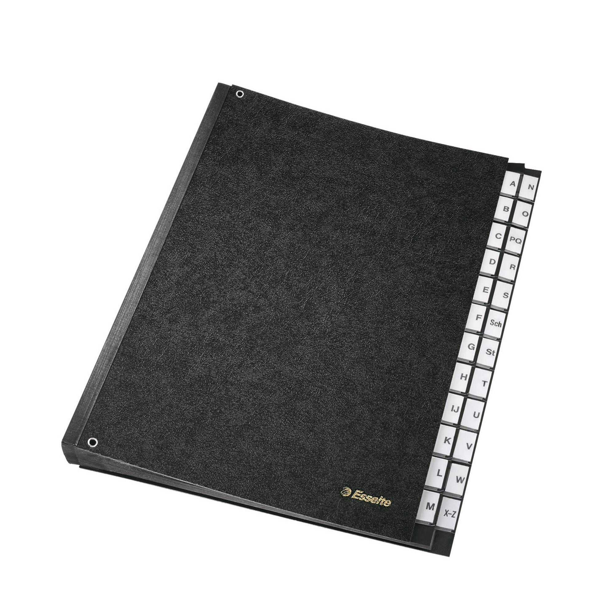 Pultordner A-Z Hartpappe schwarz-0