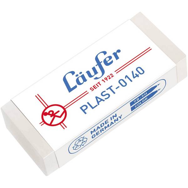 Radierer Plast Kunststoff transluzent