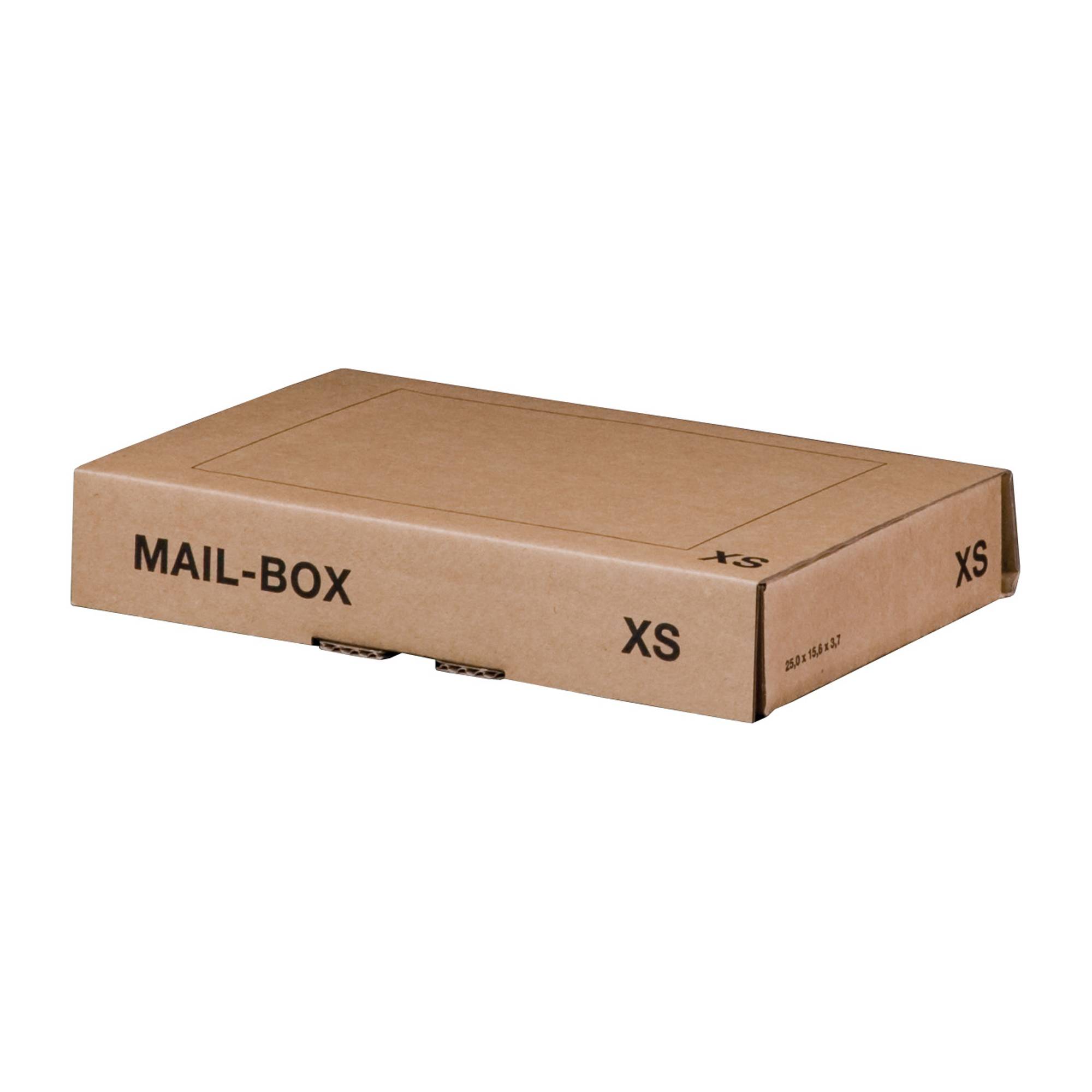 Versandkarton MAIL-BOX 244x145x38mm XS braun