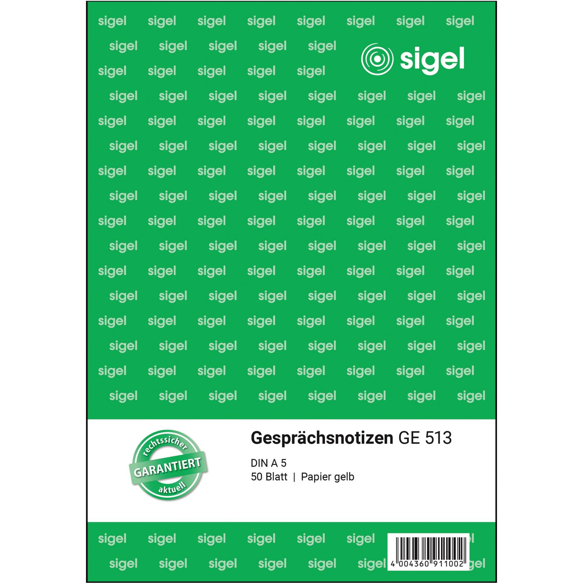 Gesprächsnotiz DIN A5 50Blatt gelb - Artikel: 114063010-0