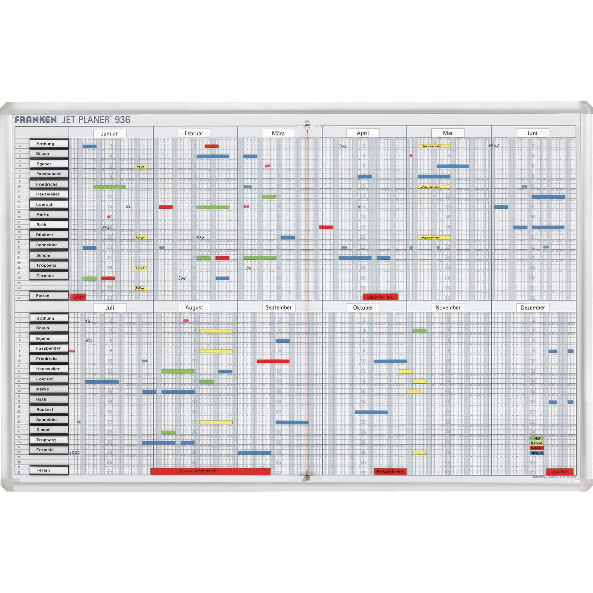 Jahresplaner 60x90cm max.32 Pos-0