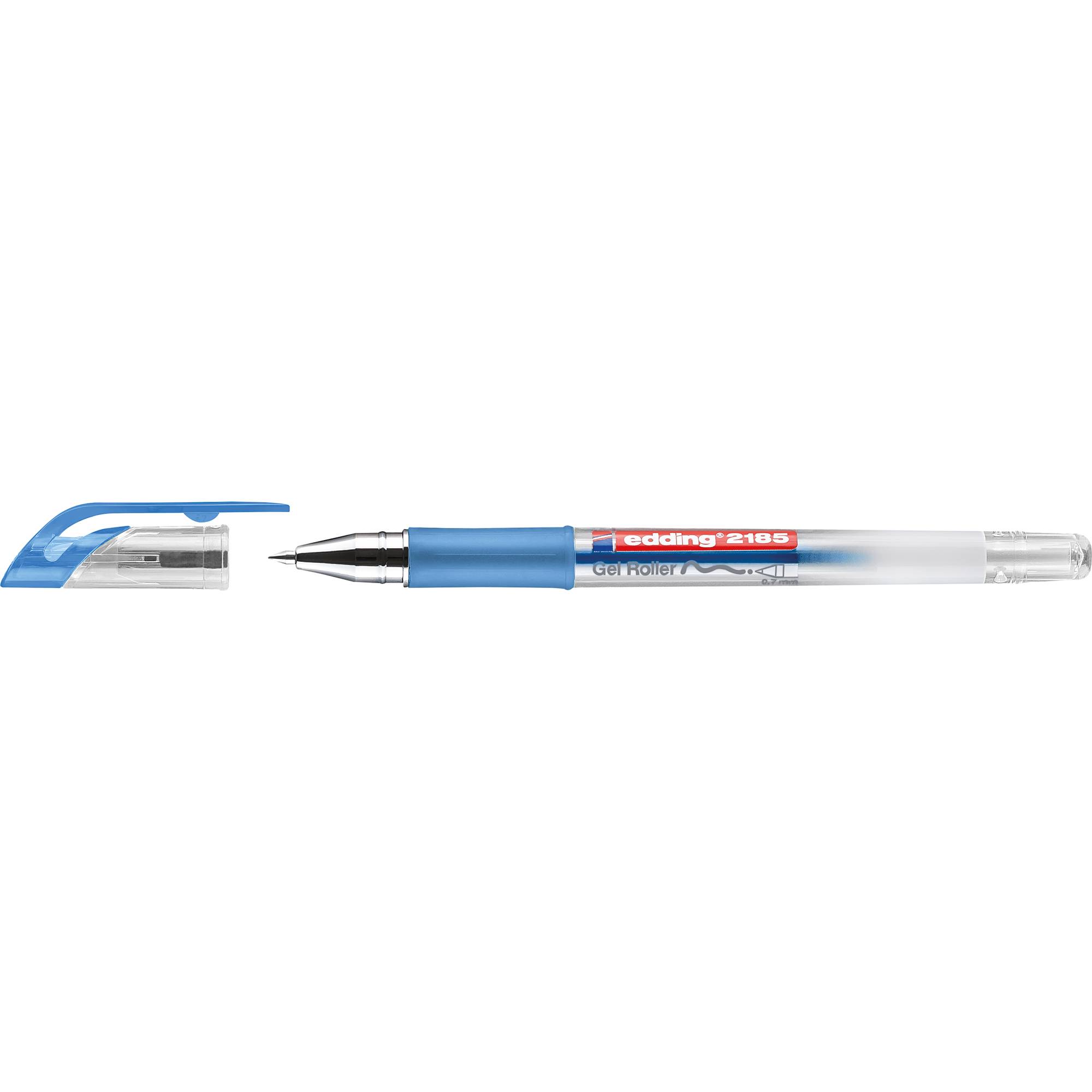 Gelroller edding 2185 metallgefasste Rollerspitze 0,7mm blau-0
