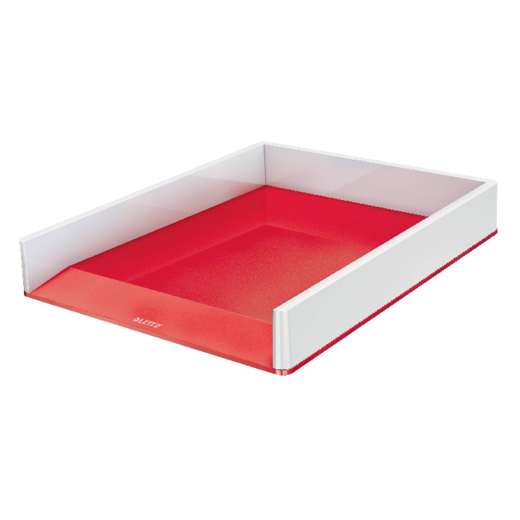 Briefkorb WOW DIN A4 PS weiß/rot-0