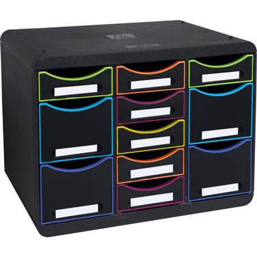 Schubladenbox STORE-BOX MULTI 11Schübe harlekin/sw
