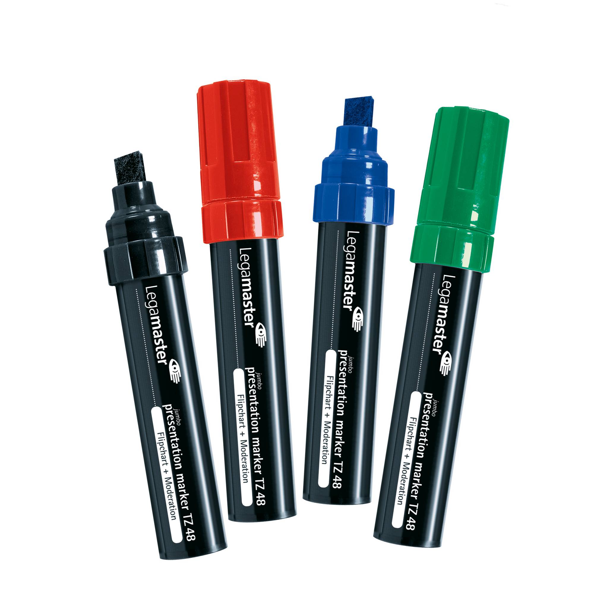 Flipchartmarker TZ48 4-12mm sort. 4 St./Pack.-0