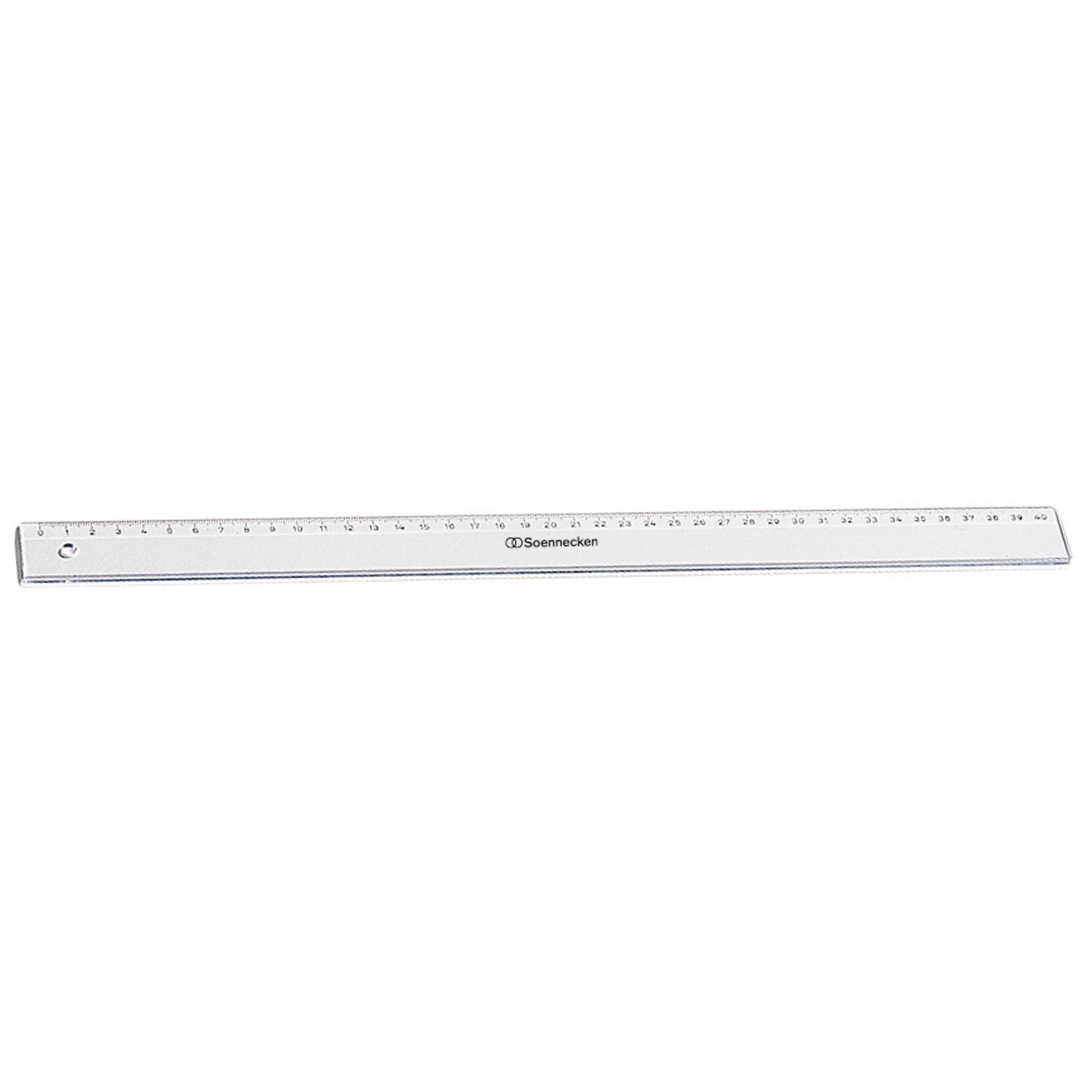 Lineal 40cm Kunststoff transparent-0