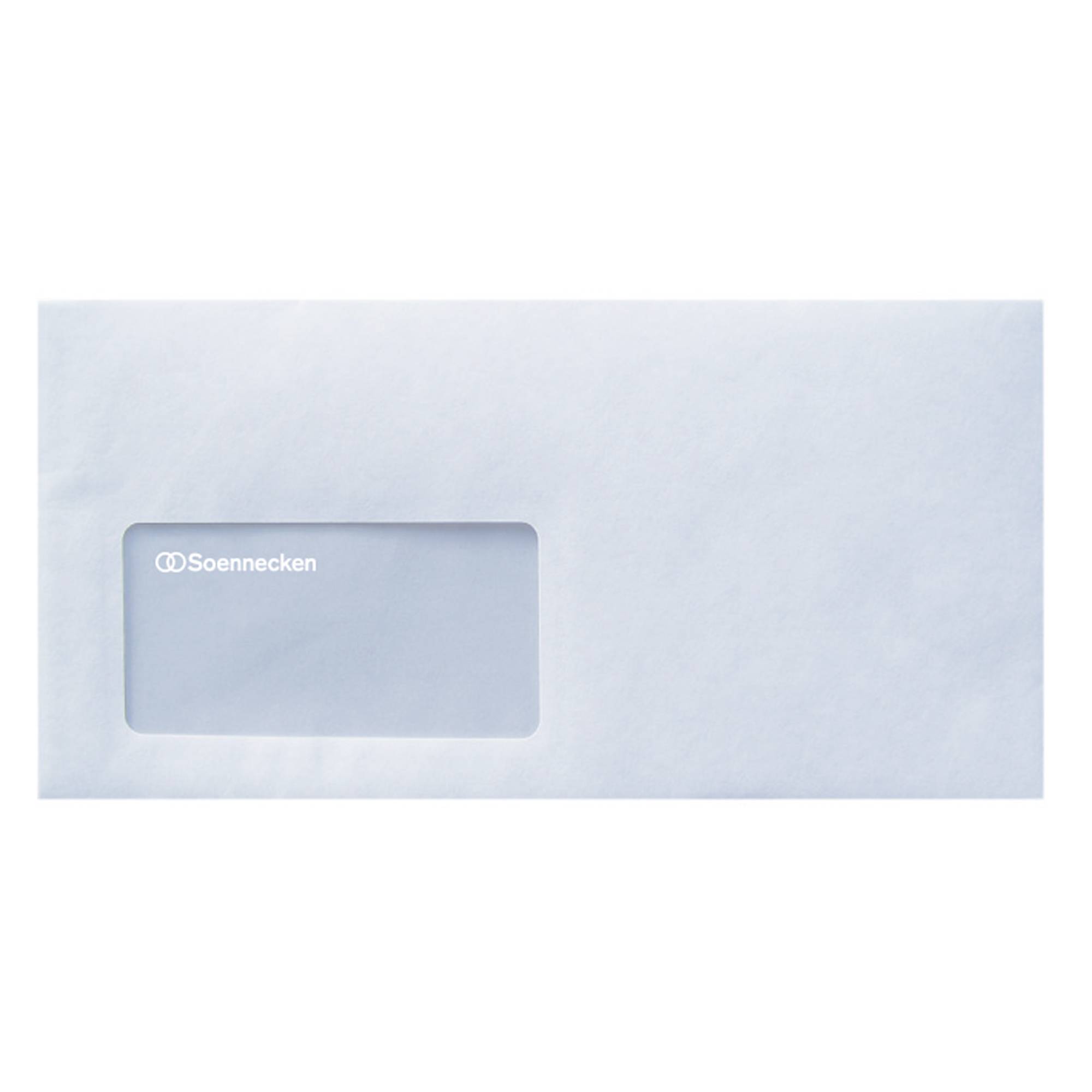Briefumschlag DL 75g mF sk weiß 1.000 St./Pack.