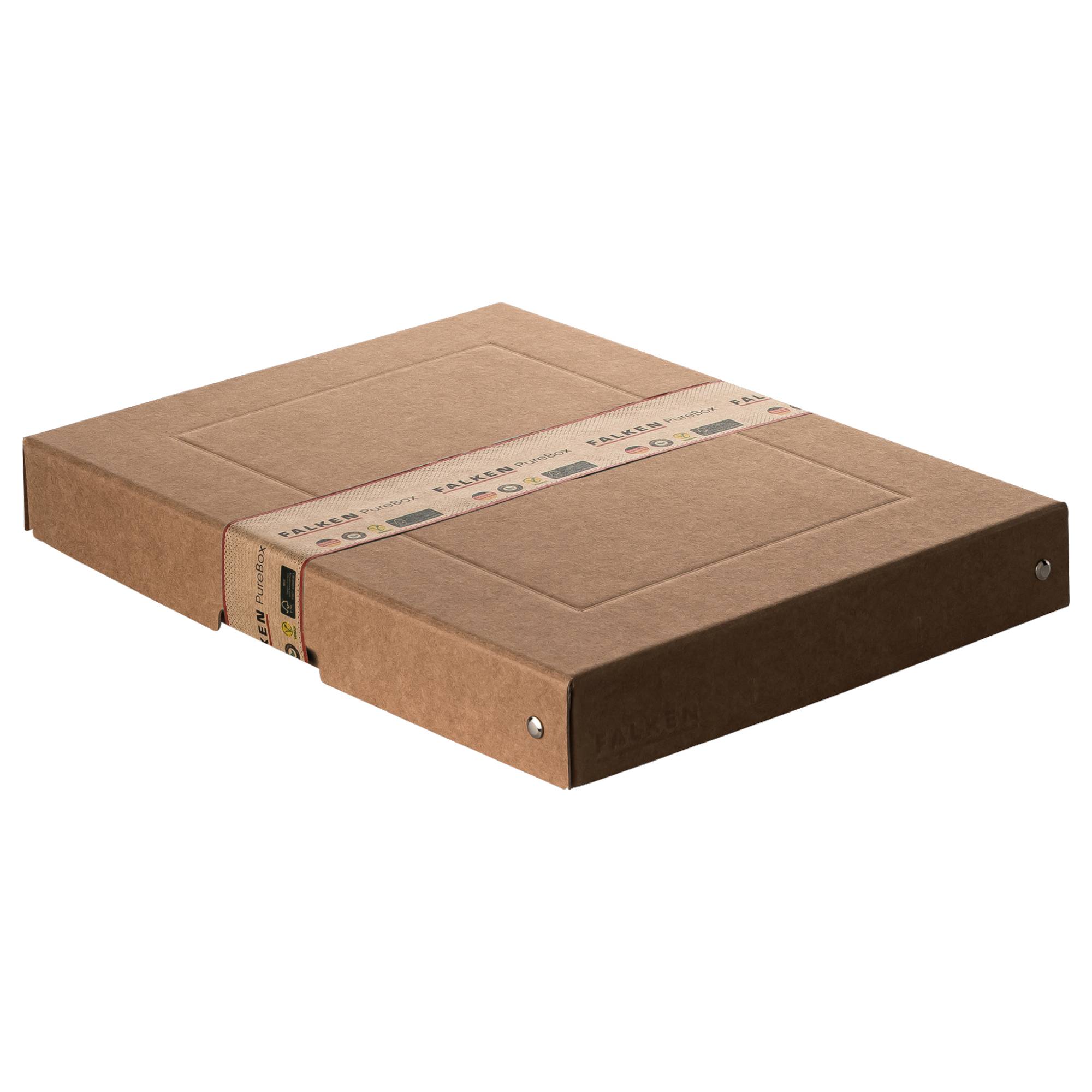 Aufbewahrungsbox PURE Box Nature A4 40mm braun-0