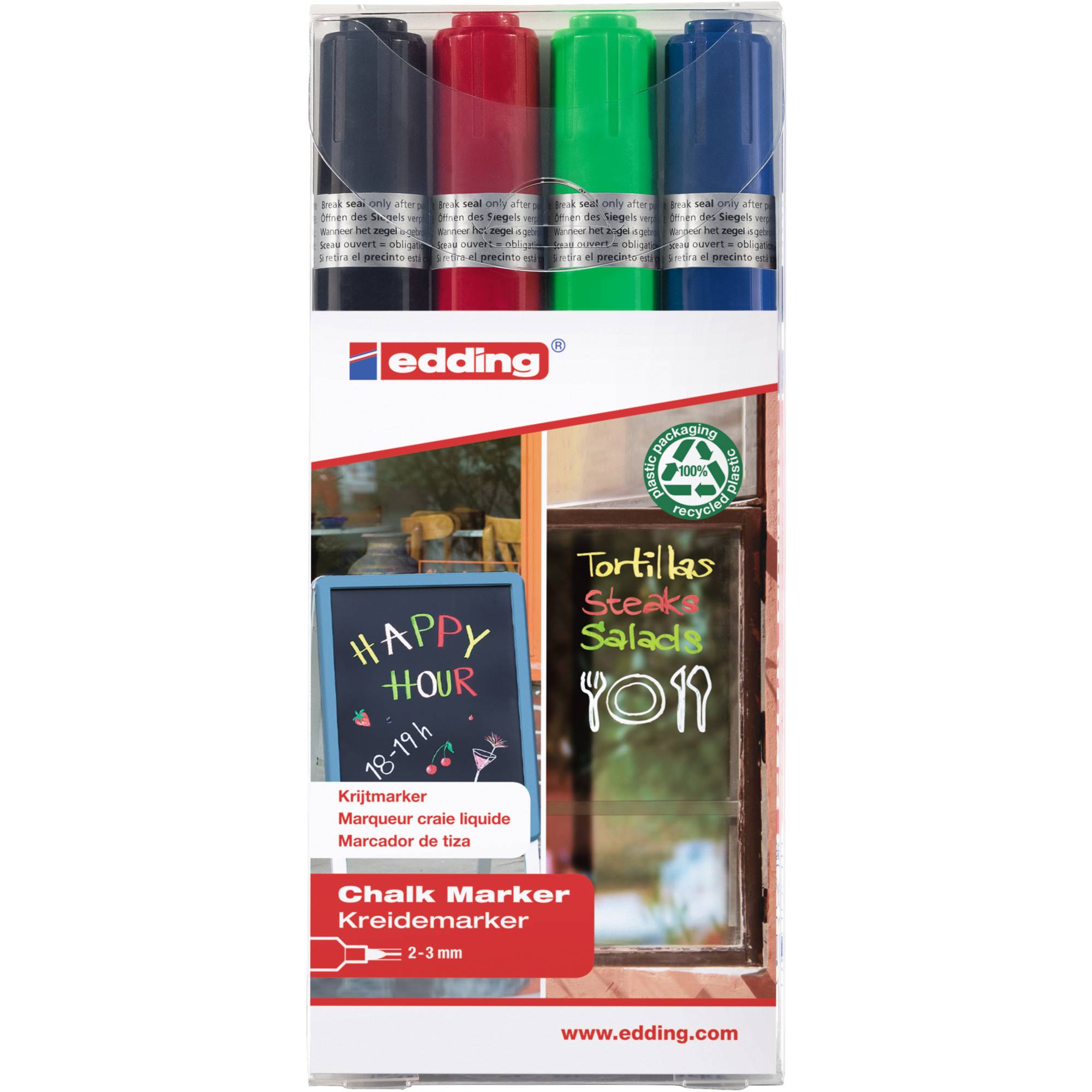 Kreidemarker 2-3mm sortiert 4St.-0