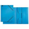 Eckspannermappe DIN A4 Karton blau