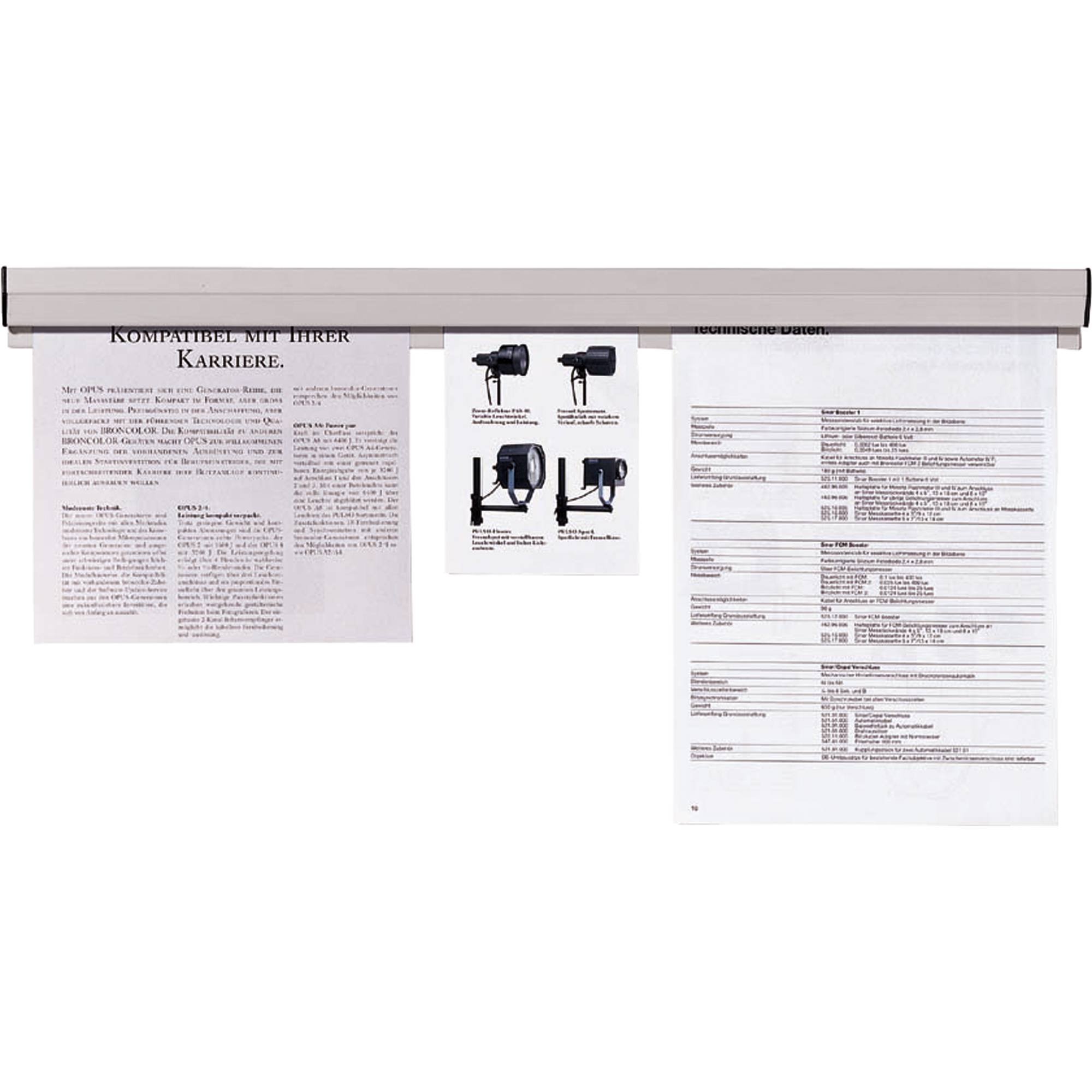 Papierklemmschiene 31cm +Montageset-0