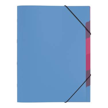 Ordnungsmappe Funky School A4 5Fächer PP hellblau