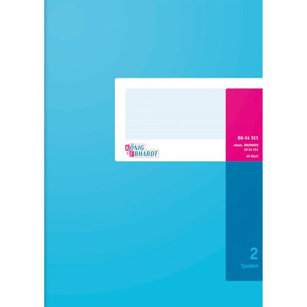 Spaltenbuch DIN A4 2Spalten 40Blatt