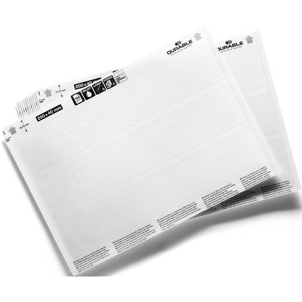 Einsteckschild LABEL REFILL 20Bl. 200x40mm 60St.