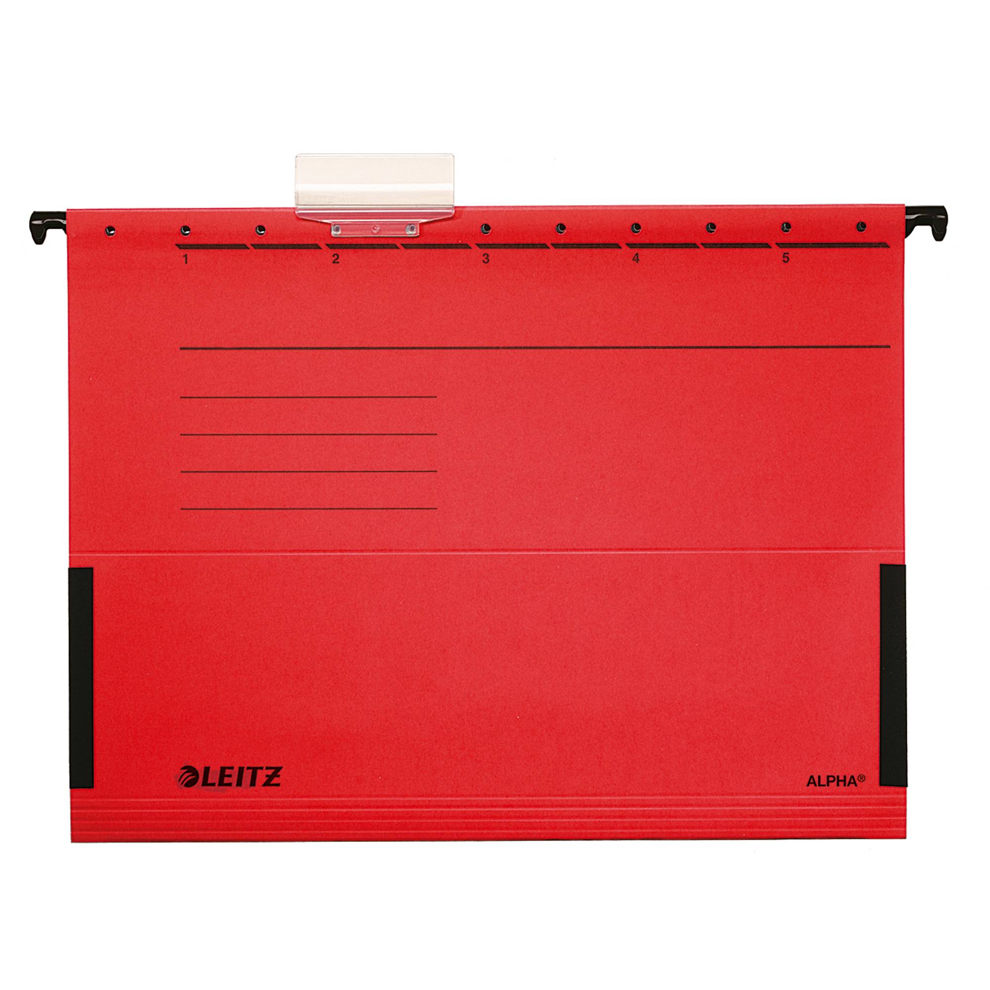 Hängetasche ALPHA A4 Karton rot 25 St./Pack.-0
