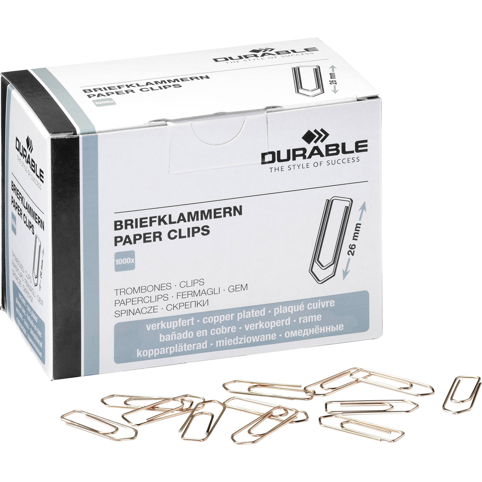Briefklammer 26mm verkupfert 1.000 St./Pack.-0