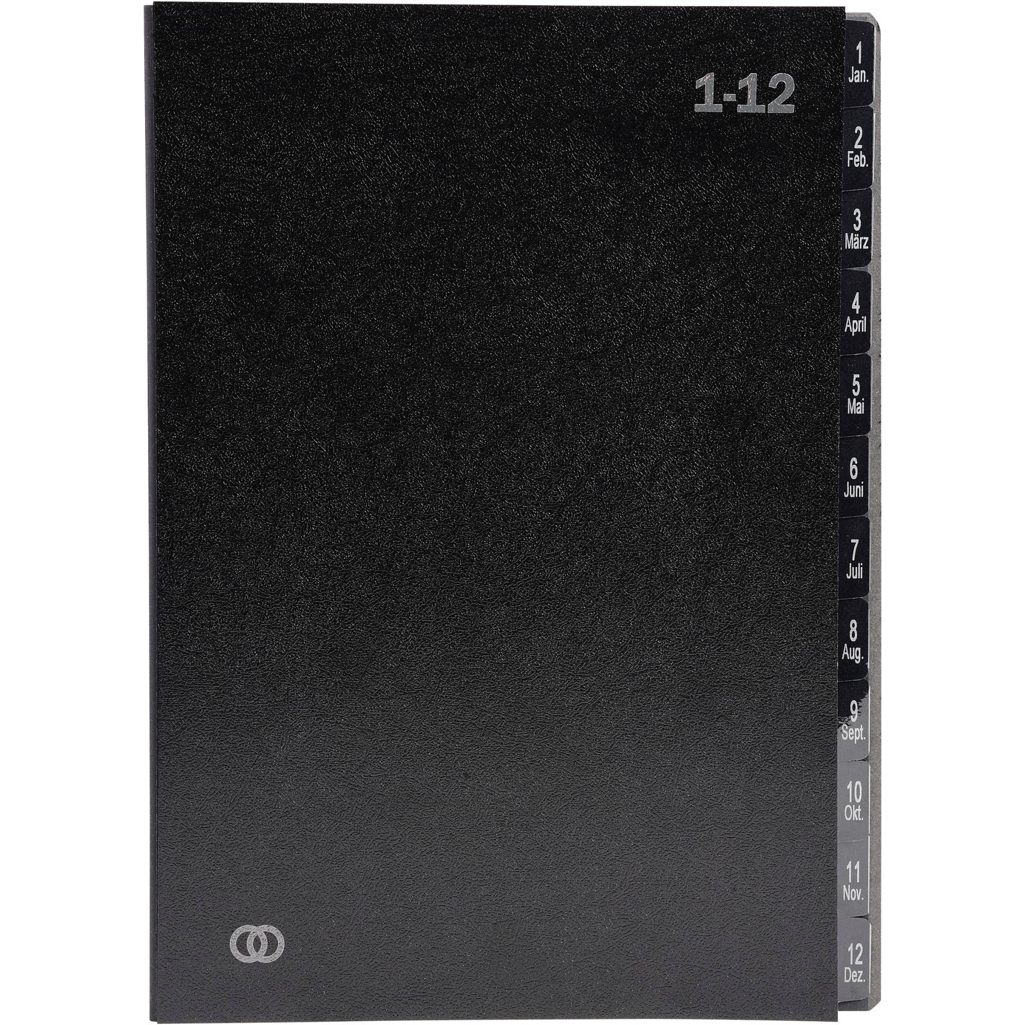 Pultordner oeco 1-12 12tlg schwarz-0