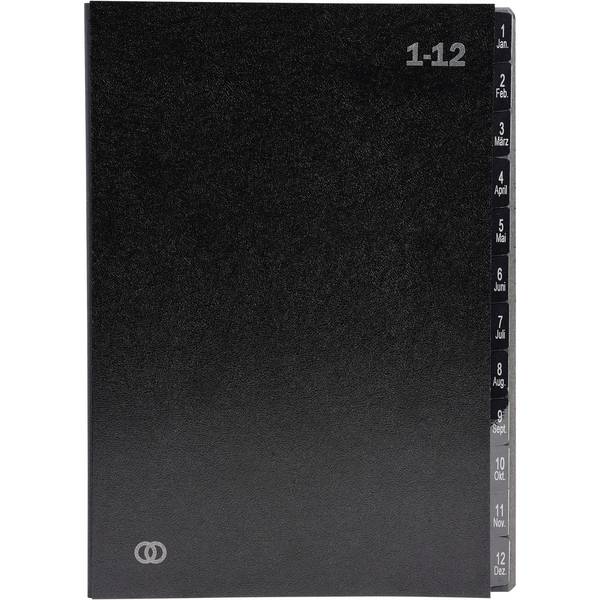 Pultordner oeco 1-12 12tlg schwarz