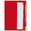 Ordnungsmappe Deskorganizer DIN A4 7Fächer rot
