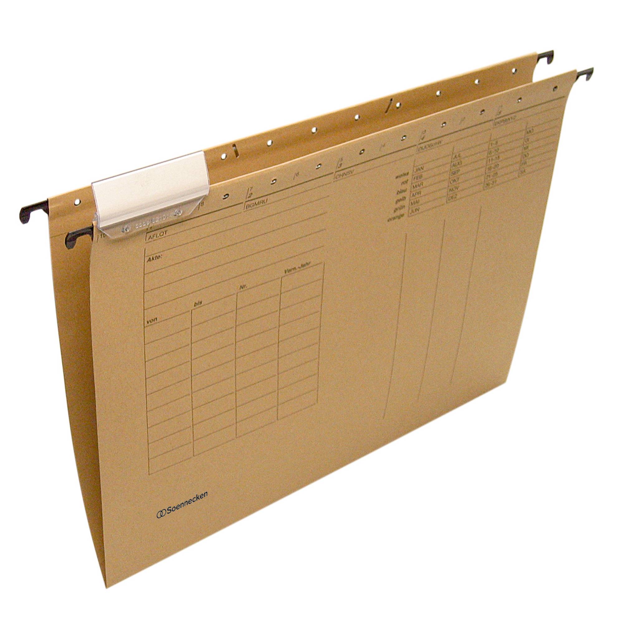 Hängemappe DIN A4 Karton natronbraun 25 St./Pack.-0