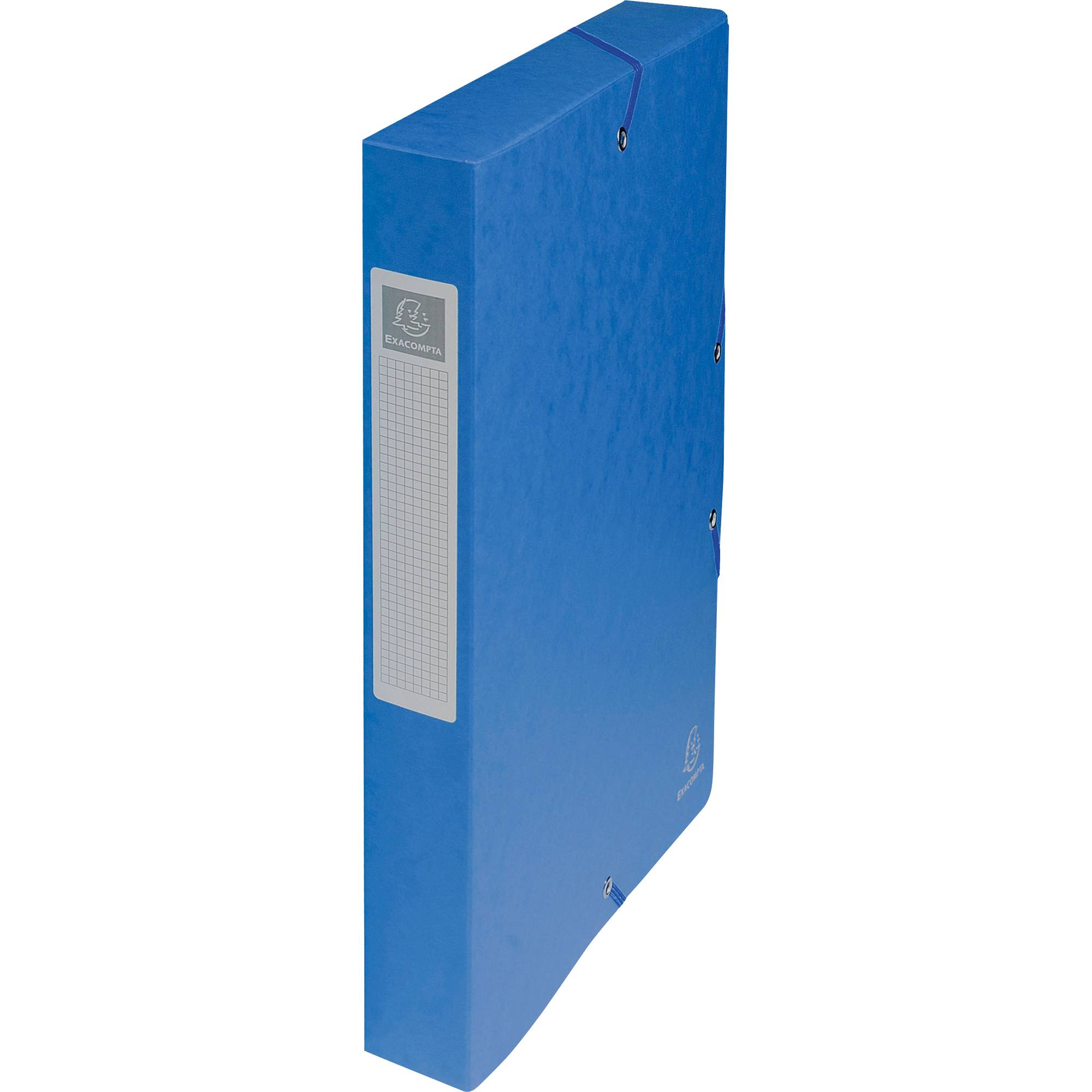 Heftbox Exabox DIN A4 40mm Karton blau-0