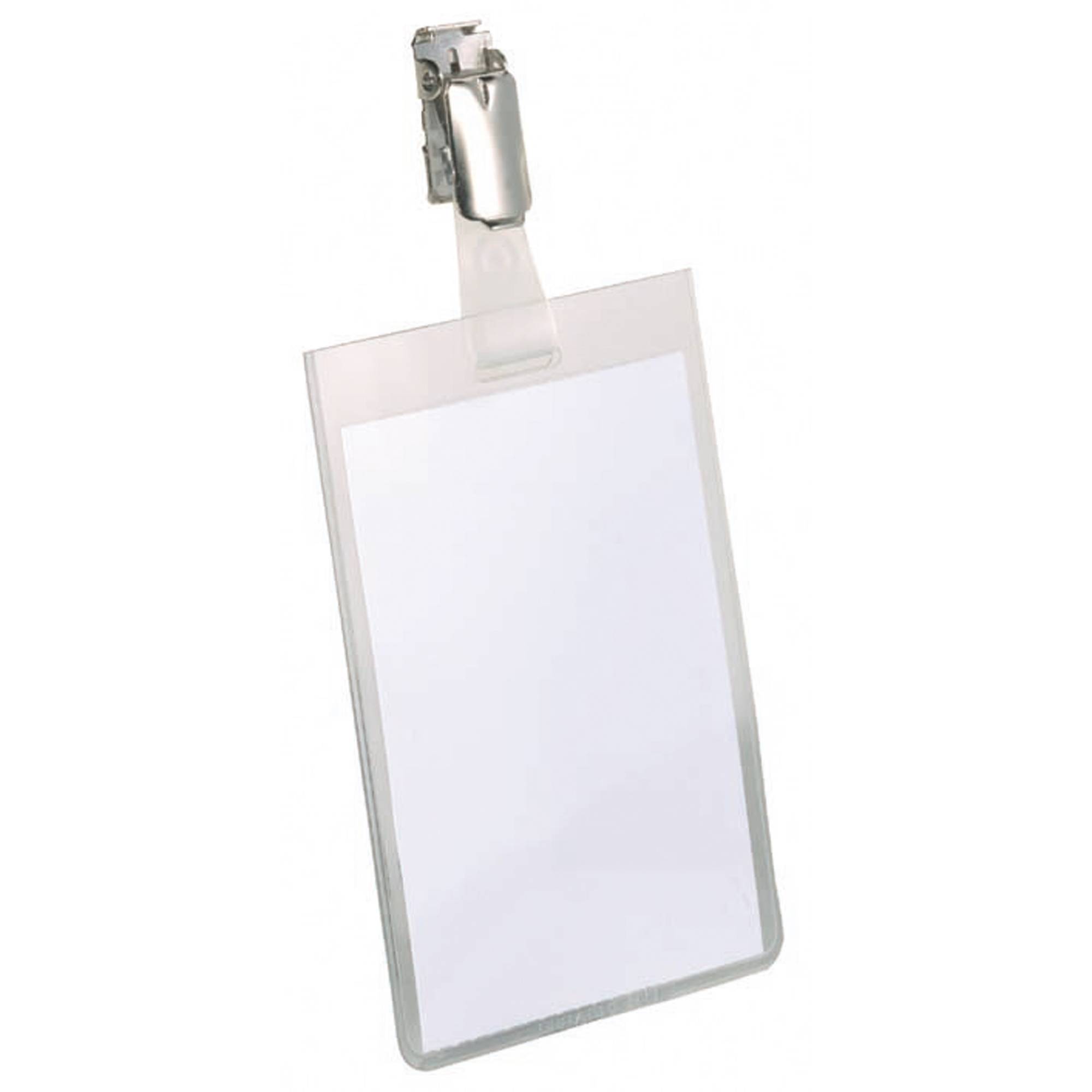 Namensschild 90x60mm transparent 25 St./Pack.-0