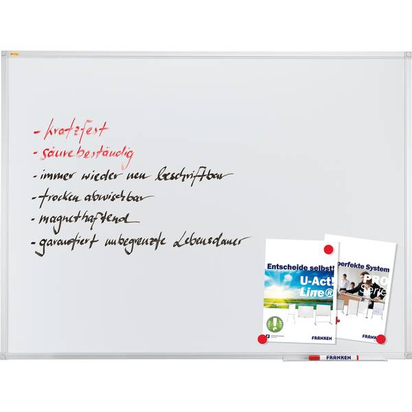 Whiteboard X-tra Line 100x75cm emailliert weiß