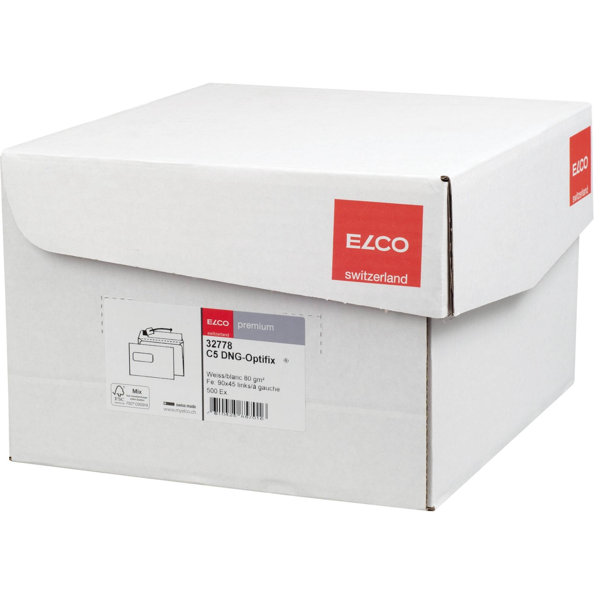 Briefumschlag premium C5 80g hk mF weiß 500 St./Pack.-0