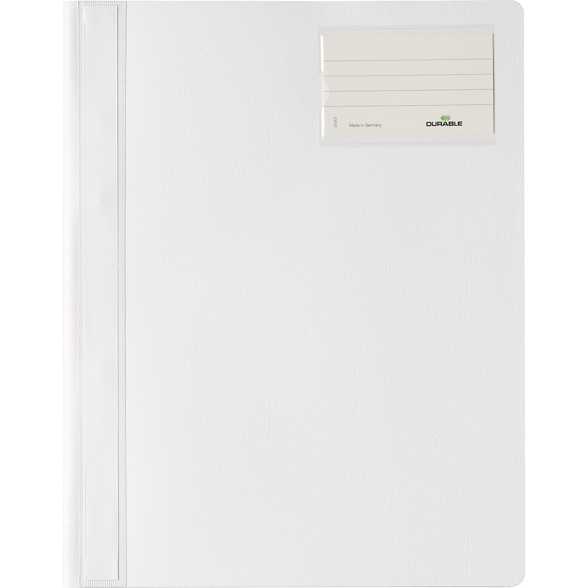DURABLE Schnellhefter 250002 DIN A4 Polyethylen weiß-0