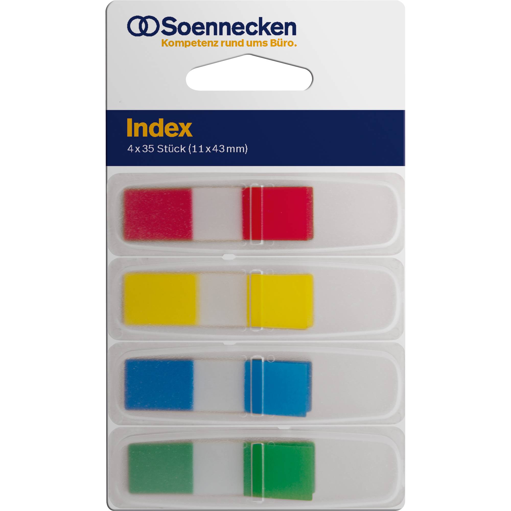 Haftstreifen Index Mini 12,5x43mm 36Streifen 4St.-0