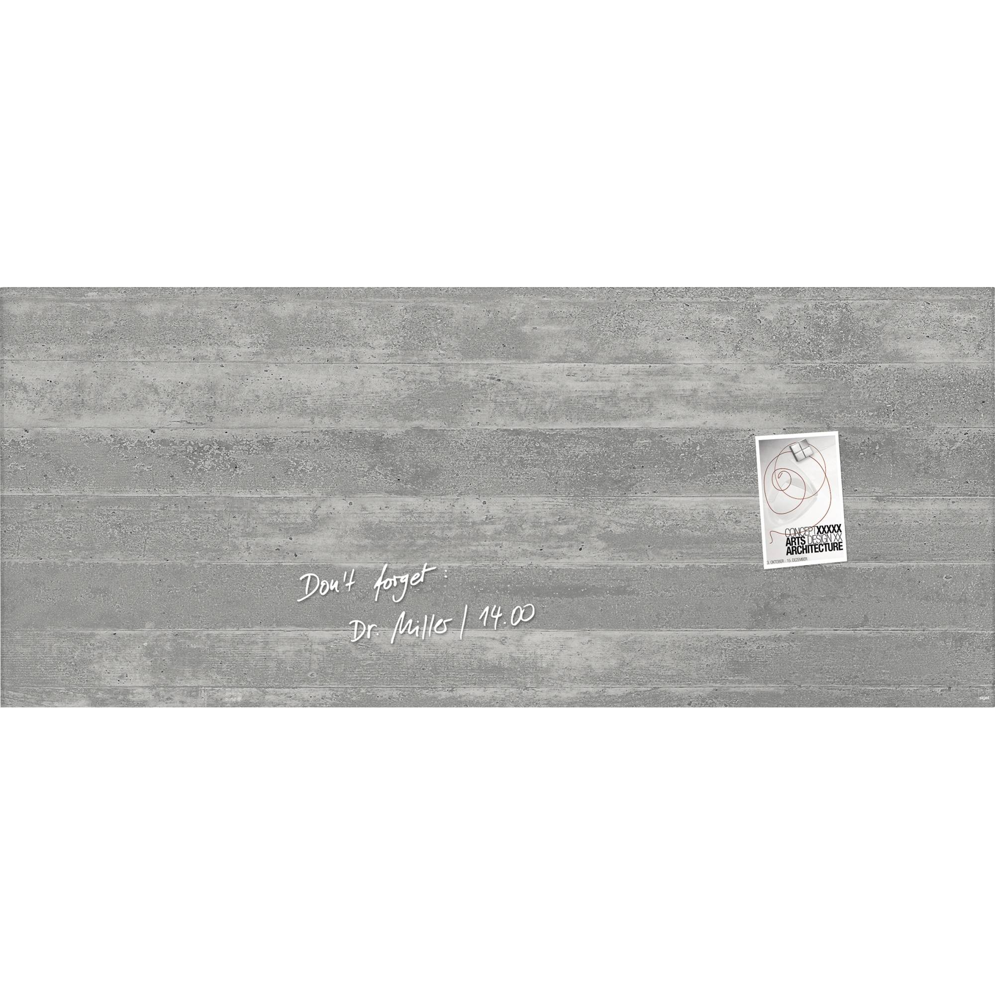 Magnetboard Artverum 1300x550x15 Sichtbeton-0