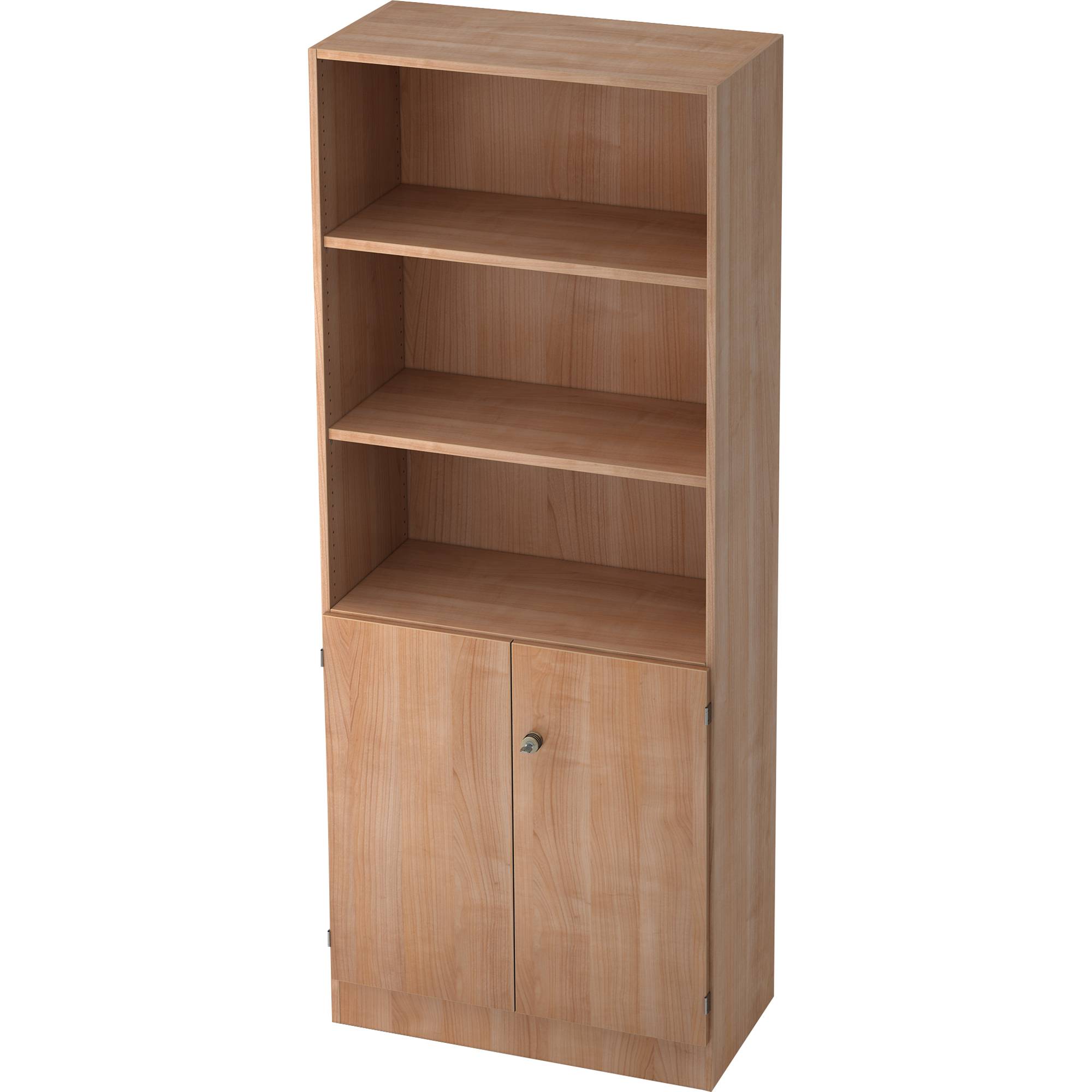 Regalschrank Solid 5OH nußbaum/nußbaum-0