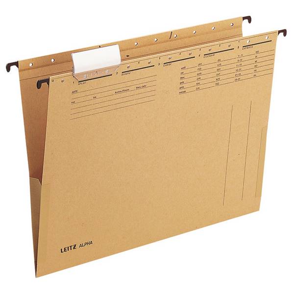 Hängetasche ALPHA A4 250g Karton br 25 St./Pack.