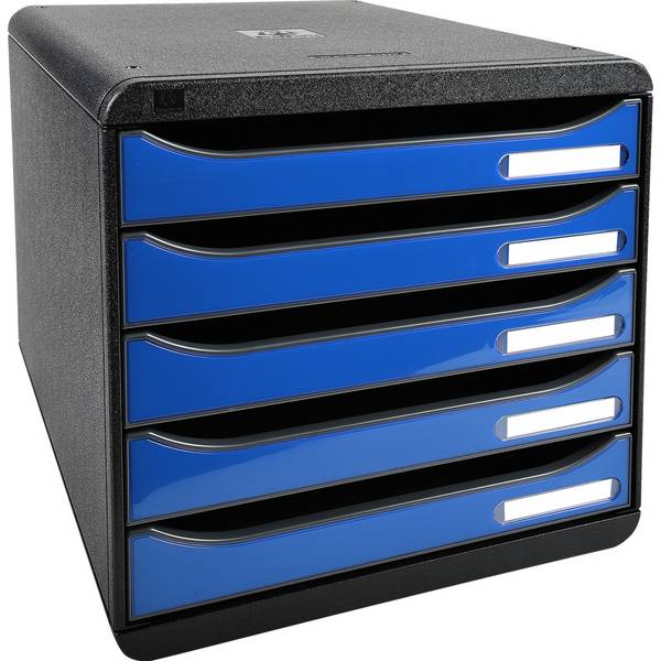 Schubladenbox BIG-BOX PLUS 5Sch. glo/eisblau