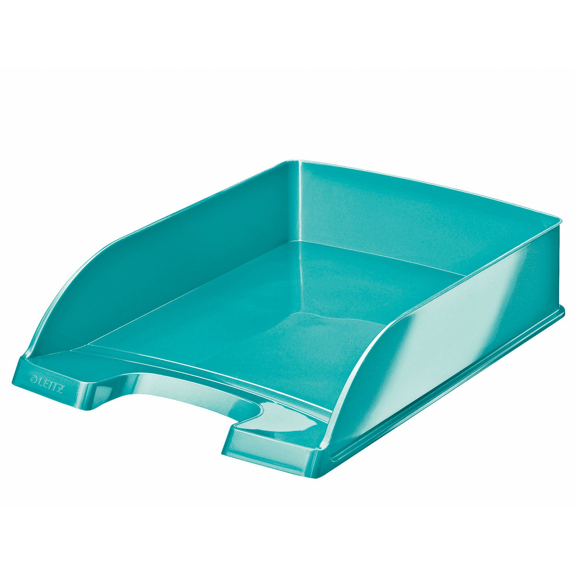 Briefablage WOW Plus DIN A4 stapelbar PS eisblau-0