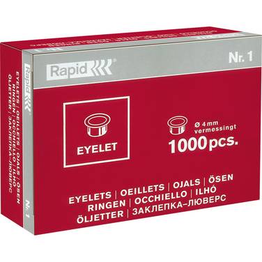 Öse Eyelet Nr.1 4mm Messing 1000 St./Pack.