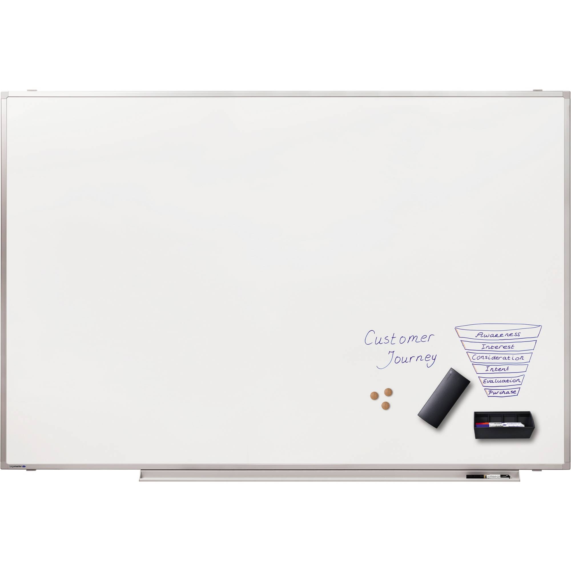 Whiteboard Professional 150x100cm Ablageschale-0